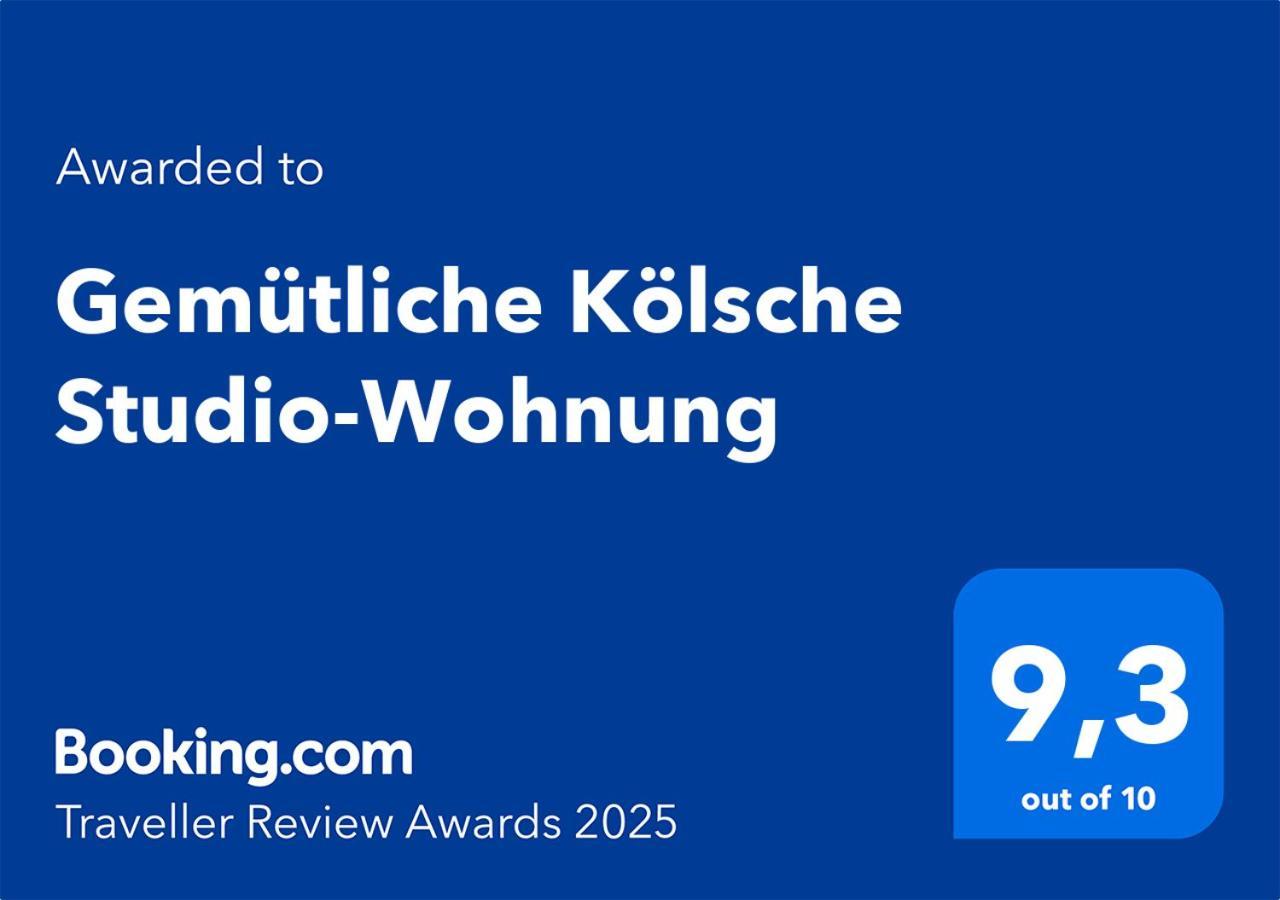 Gemuetliche Koelsche Studio-Wohnung Cologne Extérieur photo